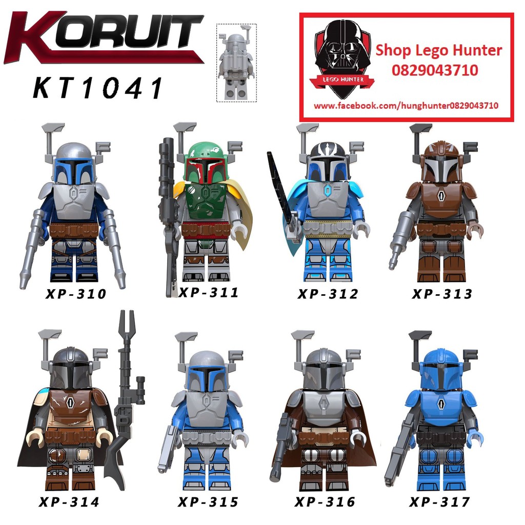 Xếp Hình Star War Minifigures Bounty Hunter Thợ săn tiền thưởng liên ngân hà KT 1041