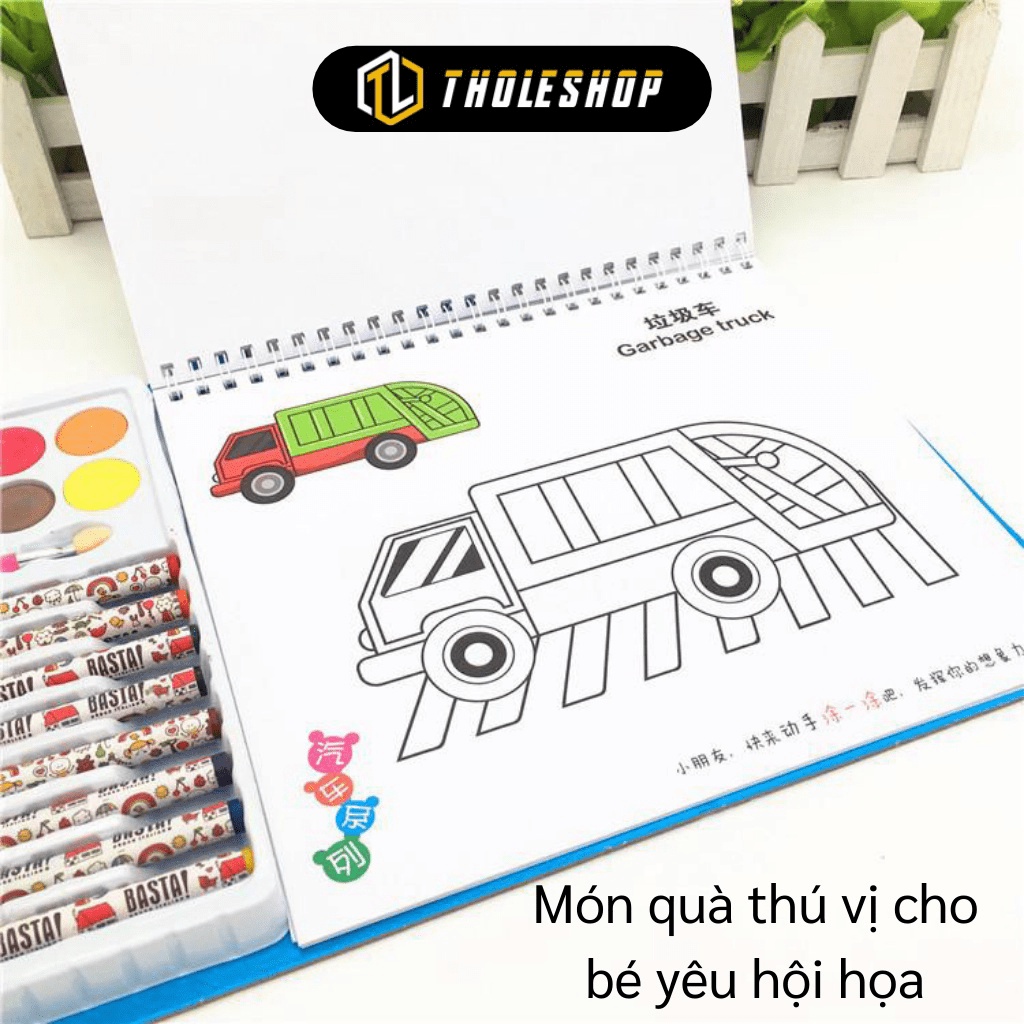 [SGD] Bút Màu Sáp - Bộ Tranh Tô Màu 3D Nghệ Thuật Cho Bé Tập Vẽ 7810