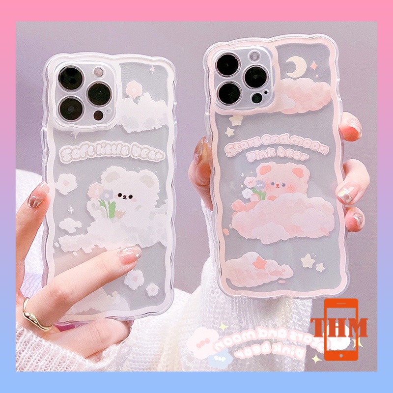 Ốp Lưng Iphone Trong Lượn Sóng Gấu Mây 6/6Plus/6Splus/7/7Plus/8/8Plus/Xs/11/12/13/Pro/Max/Plus/Promax - 1021