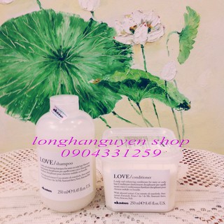 Davines love curl - dầu gội và dầu xả cho tóc uốn - 250ml & 1000ml
