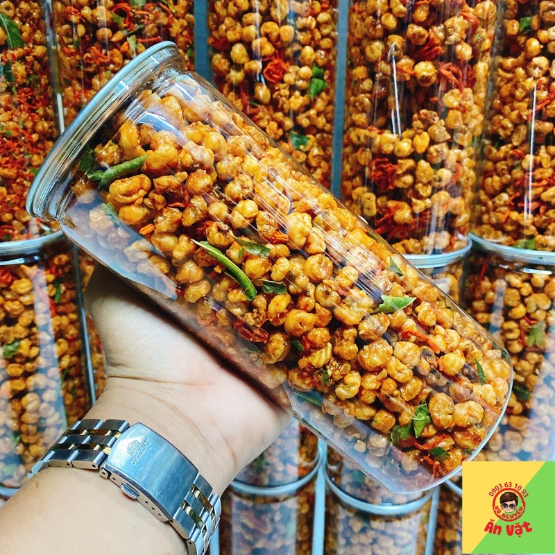 1 LON PET BẮP SẤY KHÔ BÒ LÁ CHANH 350GR - ĐỒ ĂN VẶT SÀI GÒN TPHCM VỪA NGON VỪA RẺ