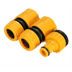 Combo 3 đầu nối ống nước chất liệu nhựa tiện dụng 8-12mm và 13-18mm