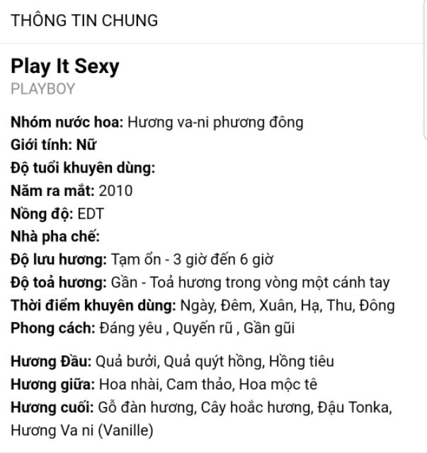 Nước hoa nữ PlayBoy It Sexy xách tay Mỹ ( Hết Hàng )