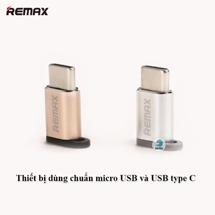 Đầu chuyển từ MicroUsb sang Type C Remax RA-USB1