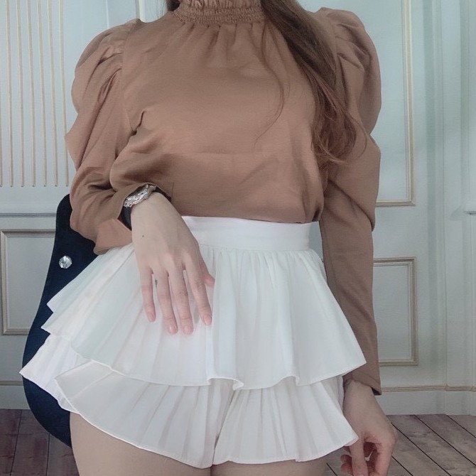 Chân Váy Xếp Ly 2 Tầng Màu Trắng Hàng Loại 2 Siêu Đẹp Freeship,Chân Váy Tầng Ngắn Xếp Ly Xòe Siêu Xinh Mới Nhất Hè | BigBuy360 - bigbuy360.vn