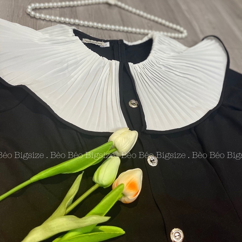 VÁY CỔ BÈO DẬP LY BIGSIZE  60-90KG KÈM ẢNH THẬT