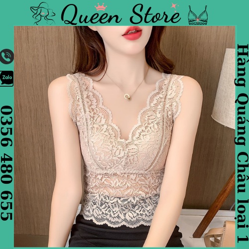 Áo bralete nữ, bra ren hoa dáng croptop co giãn có đệm mút ngực mặc đi chơi, tiệc cưới cho nữ loại 1
