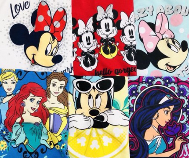 XẢ HÀNG!! Bộ cotton disney xuất xịn mềm mát cực xinh