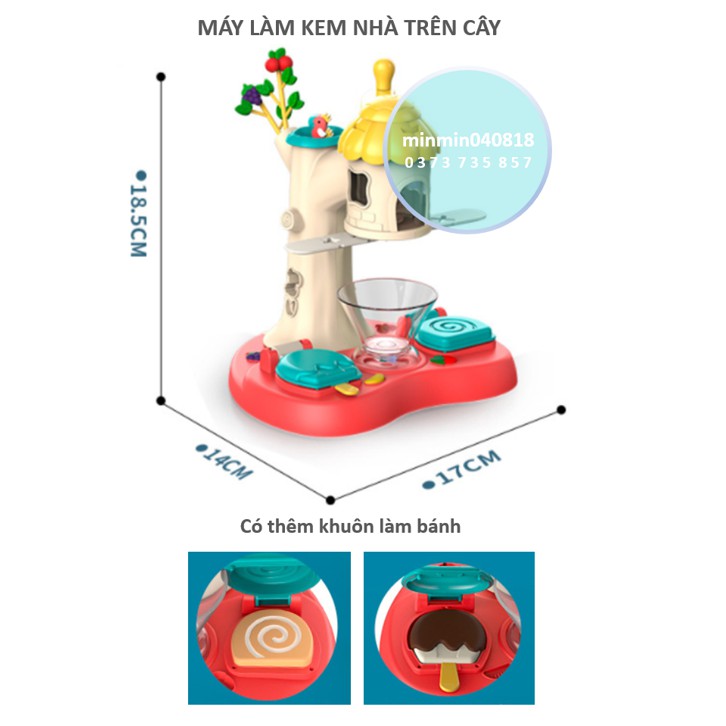 (VIDEO THẬT) Đất nặn cho bé - MÁY LÀM KEM - Đồ chơi sáng tạo (Đất an toàn làm từ bột mỳ)