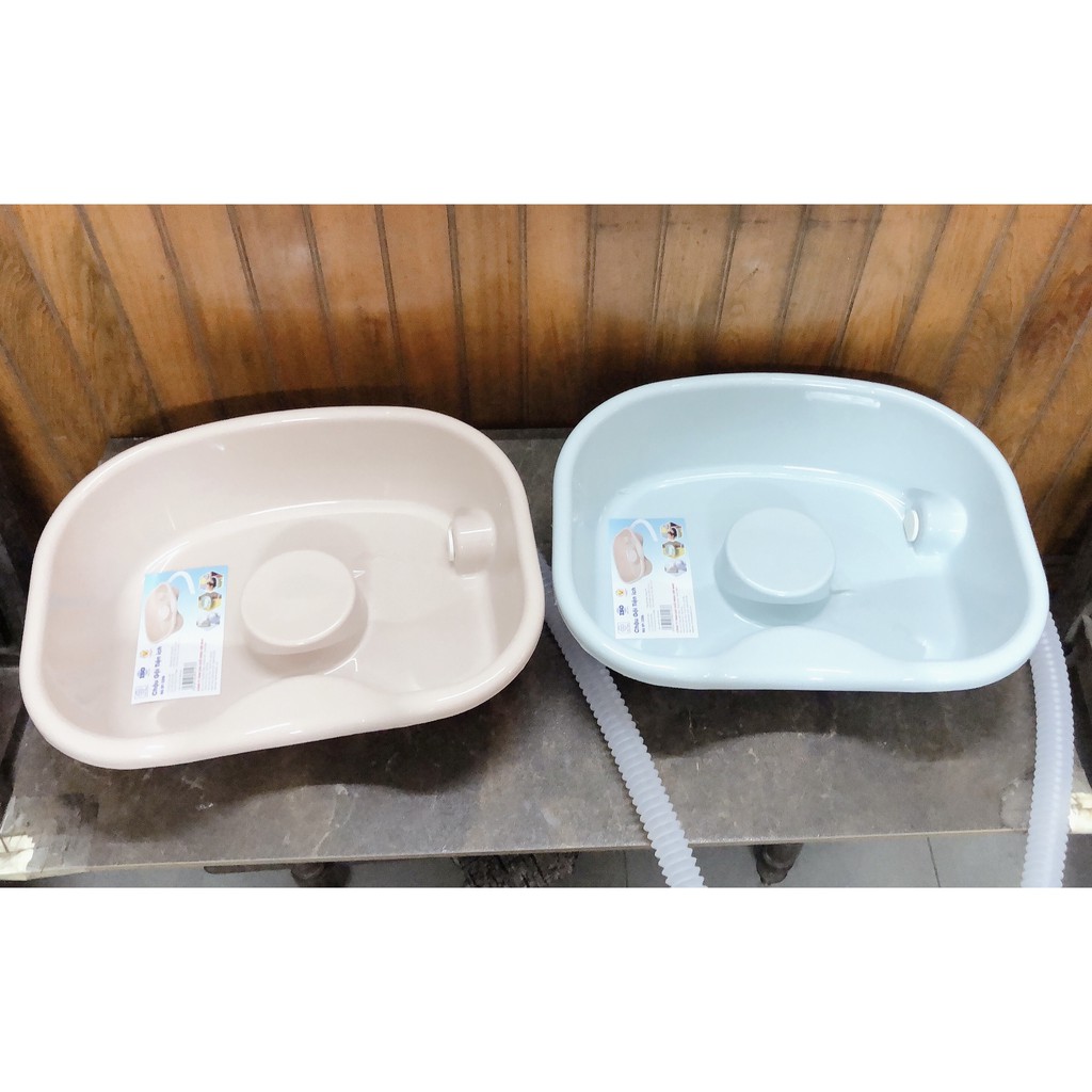 Chậu Gội Đầu Tại Nhà, Trên Giường Cho Người Già, Mẹ Bầu, Trẻ Em Tiện Lợi Mẫu Mới Nhựa Việt Nhật - MS2206