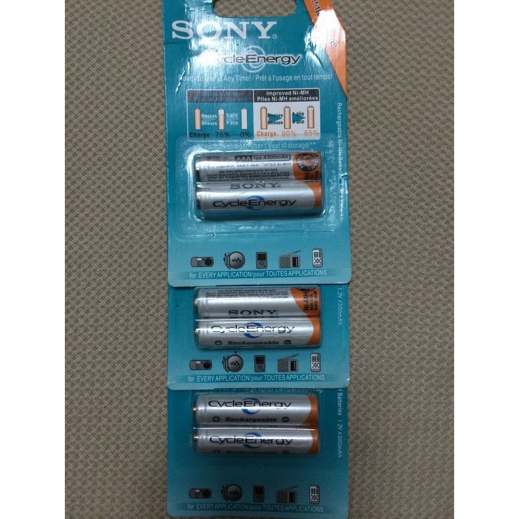 Pin Sạc AA - AAA Sony Dung Lượng 4300mAh