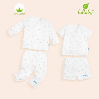 Bộ cotton mỏng cộc tay hình bình sữa BST Lullaby Xuân Hè 2019
