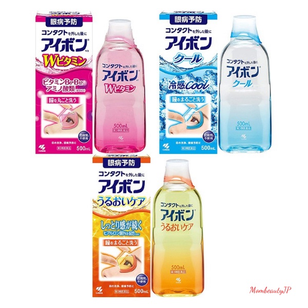 Nước rửa mắt Eyebon W Vitamin sáng mắt giảm cận hiệu quả Nhật Bản 500ml