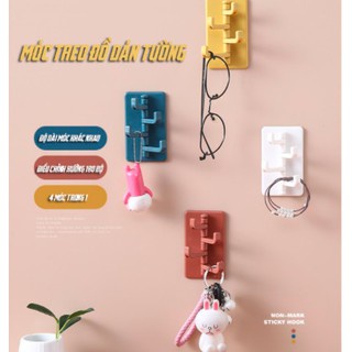 Móc Dán Tường 4 Nhánh Xoay Hình Cây (NCP29)