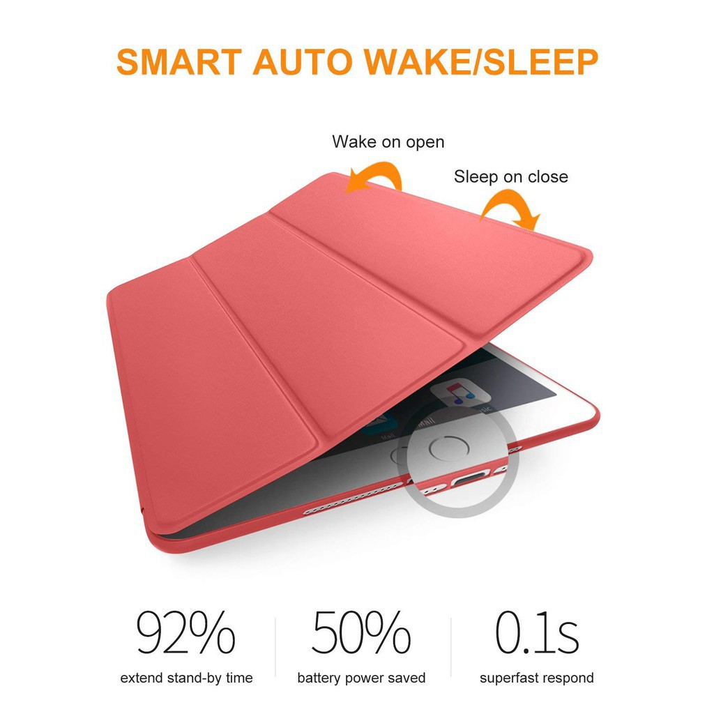 Silicone Tablet Case Tablet Automatic Wake Up / Sleep Suitable for ipad 2 3 4 5 6 ipad mini 1 2 3 4 ipad 10.2