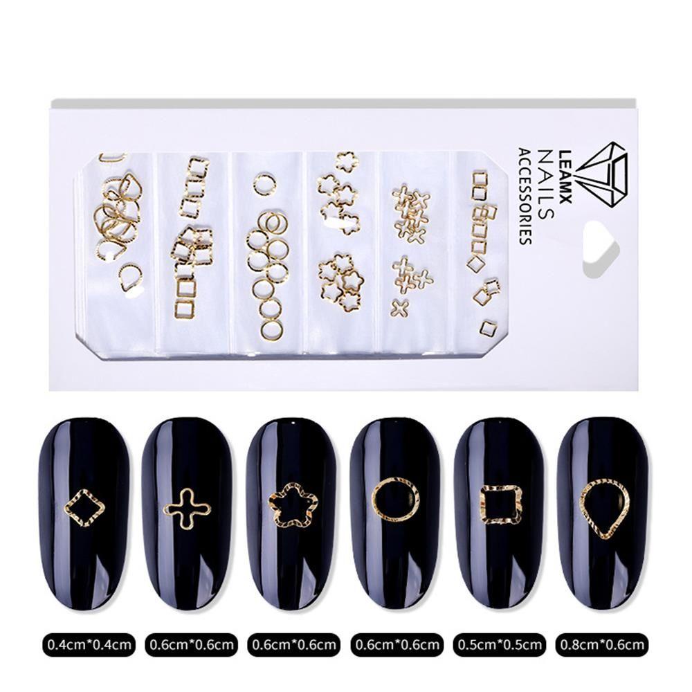 Hộp 6 Ngăn Đựng Phụ Kiện Trang Trí Móng Tay Xinh Xắn