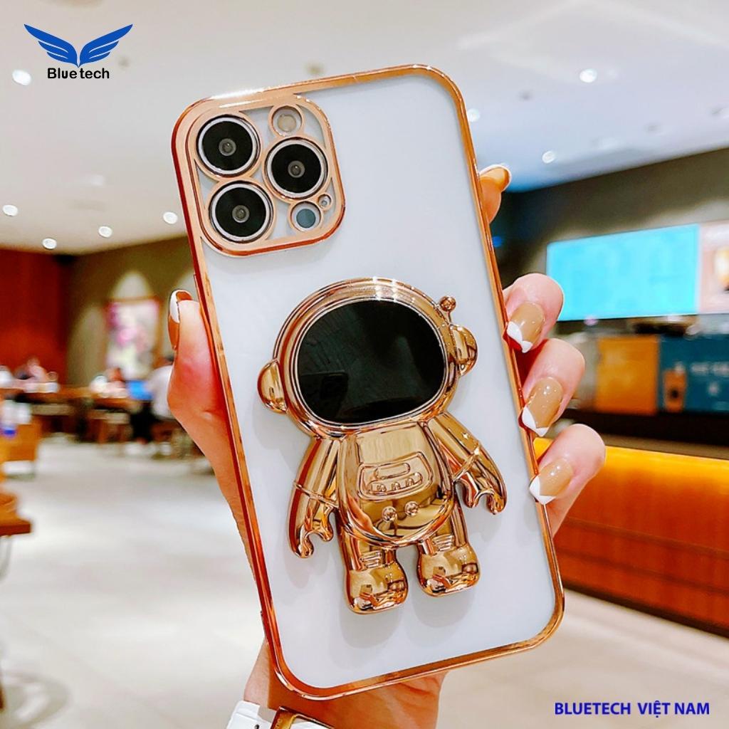Ốp iphone cao cấp màu xanh lá, Ốp lưng điện thoại Phi Hành Gia phiên bản mới nhất cho iPhone 6 - 14 proMax - Bluetech