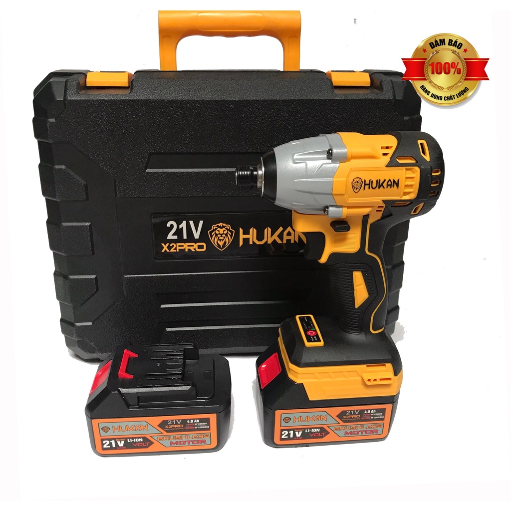 Máy Chuyên Vít HUKAN X2 PRO 21V, Hàng Không Chổi Than Đi Kèm Bộ Phụ Kiện