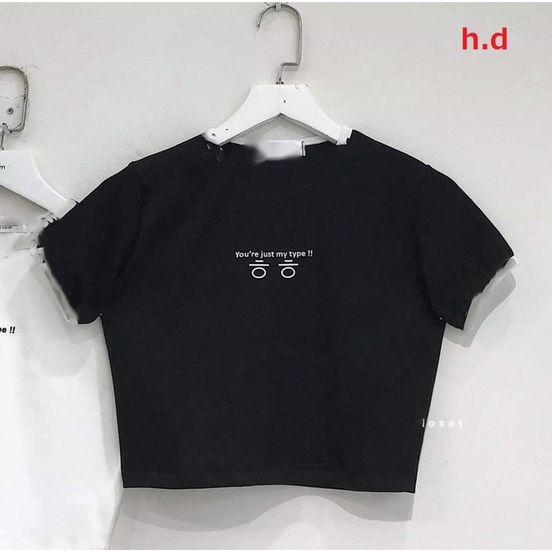 Áo croptop you’re chữ hàn LD12
