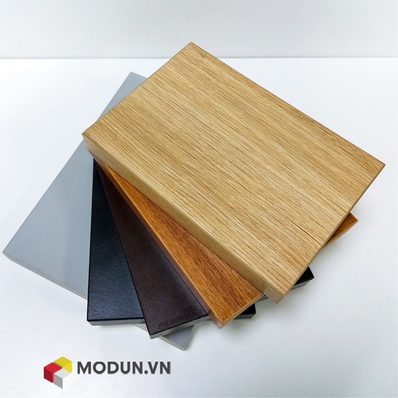 Tấm ván lẻ mvl-002-12 MODUN.VN- màu trắng, chống ẩm, cắt theo yêu cầu, dày 12mm, đã dán cạnh