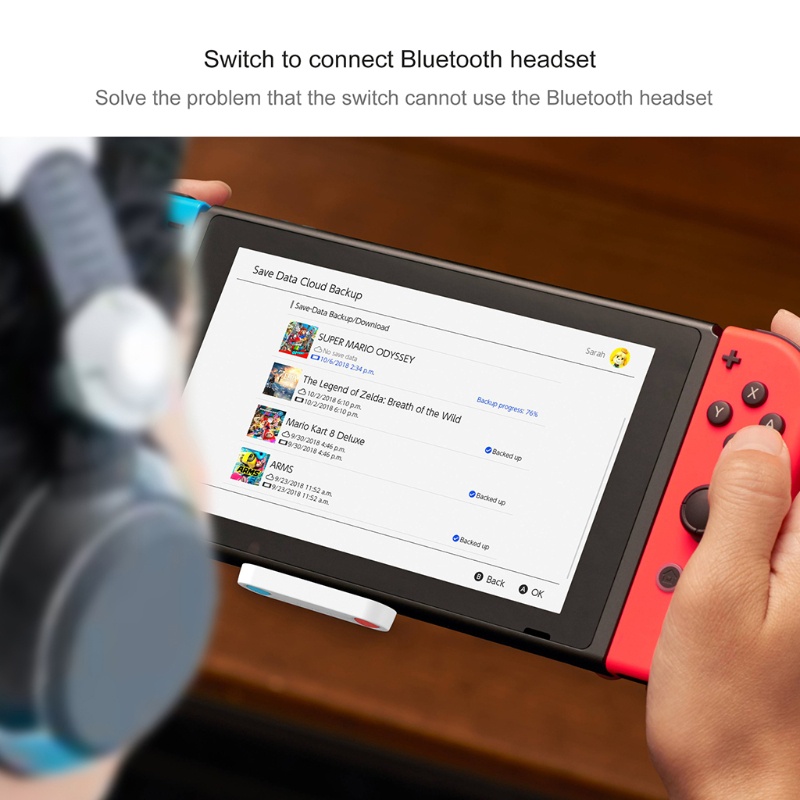 Bộ Chuyển Đổi Kết Nối Bluetooth Cho Switch Lite 5 0