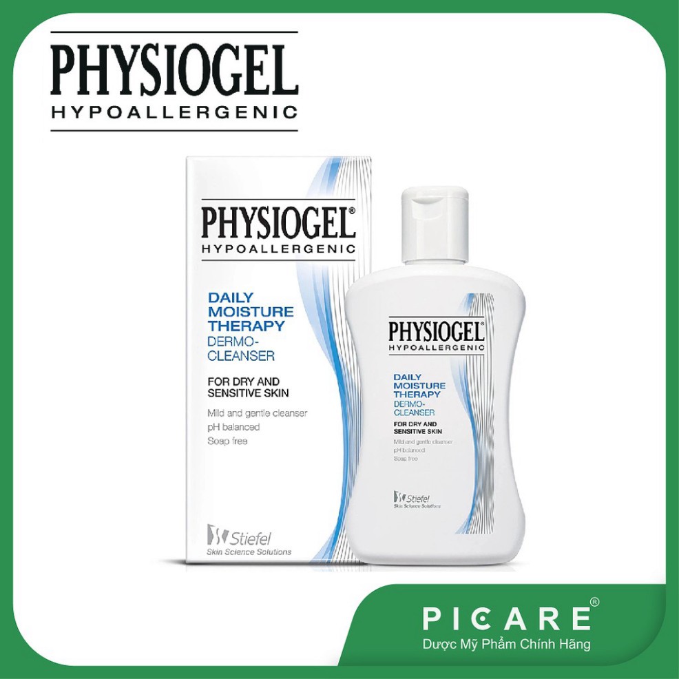 [CHÍNH HÃNG] Physiogel Sữa rửa mặt cho da khô, nhạy cảm Daily Moisture Therapy Dermo Cleanser 150ML