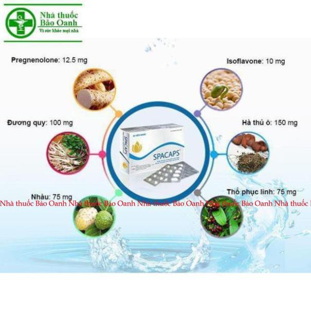Spacaps hộp 30 viên – Viên uống hỗ trợ giảm khô âm đạo, tăng tiết dịch nhờn