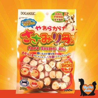 [HSD2023] SNACK CUỘN KIỂU NHẬT VỊ BBQ SASAMI RIB DOGAHOLIC CHO CHÓ 100GR