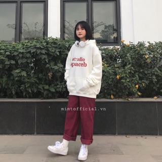 Set quần áo đỏ mận