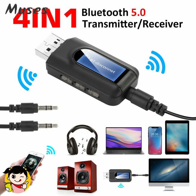 Bộ Thu Phát Bluetooth 5.0 Có Màn Hình Lcd