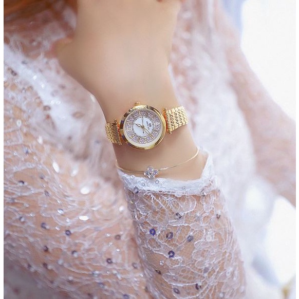 [❤️HÀNG CHÍNH HÃNG ]Đồng Hồ Nữ Chính Hãng BS Bee Sister Cao Cấp Mặt Tròn Đính Đá Thời Trang Sang Trọng Tặng Kèm Hộp Đồng