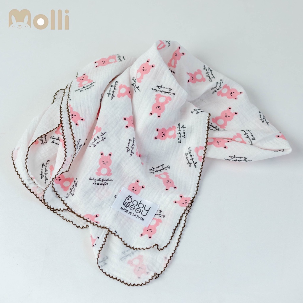 Khăn Tắm Xô Sợi Tre Đa Năng Oganic BabyBee - Hàng Made In Việt Nam