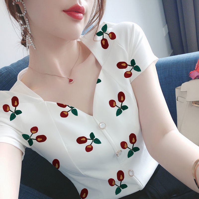 Áo Sơ Mi Voan Ngắn Tay Thời Trang Mùa Hè Dành Cho Nữ