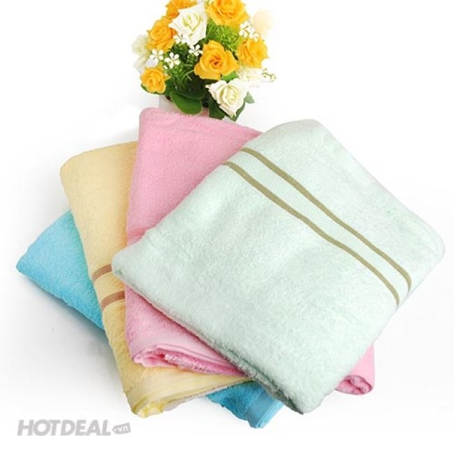 Khăn Tắm Hải Cẩu Hút Nước, Không Ra Màu, Siêu Mềm Mịn (35 x 85 cm) ( 100% Cotton)