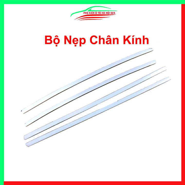 Bộ nẹp viền chân kính cong kính Ford Ecosport Inox sáng bóng chuẩn form xe