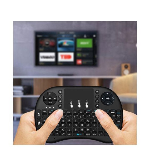 #HOT Bàn phím kiêm chuột không dây UKB 500 RF Mini Keyboard (dùng pin 5c) dùng cho Smartivi và tivibox