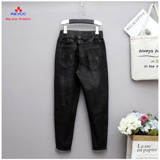 Quần jean big size nữ ( hình thật)