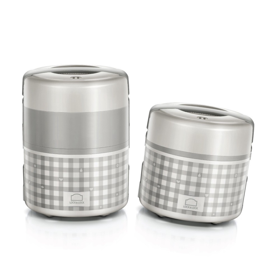 Hộp cơm điện Lock&Lock màu xám 2L EJR216
