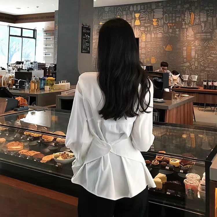 Honypove Áo Sơ Mi Dài Tay Dáng Rộng Thời Trang Hàn Quốc 2022 Dành Cho Nữ