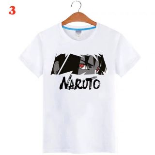 Áo Thun Tay Lửng Trắng Naruto