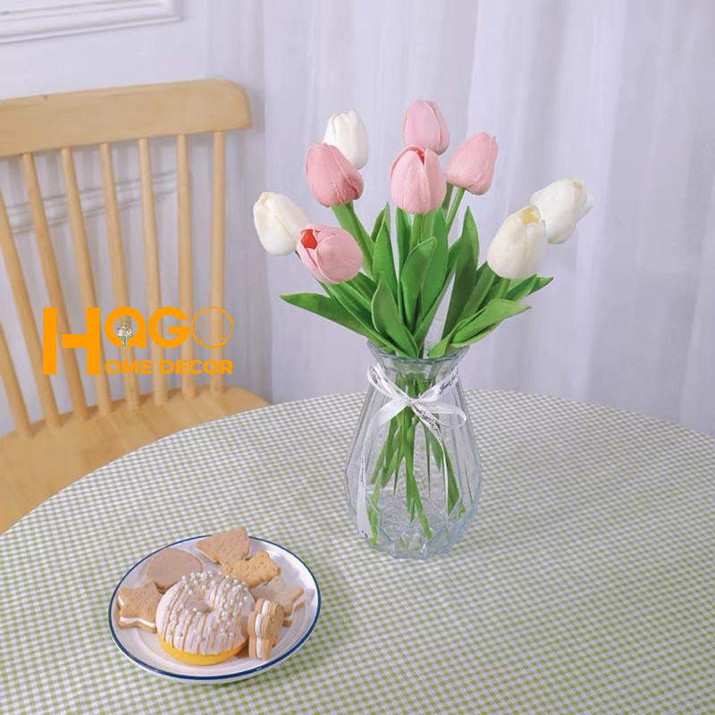 Lọ, Bình Hoa Tulip Để Bàn Cao 25cm Trang Trí Theo Phong Cách Ulzzang Cực Xinh