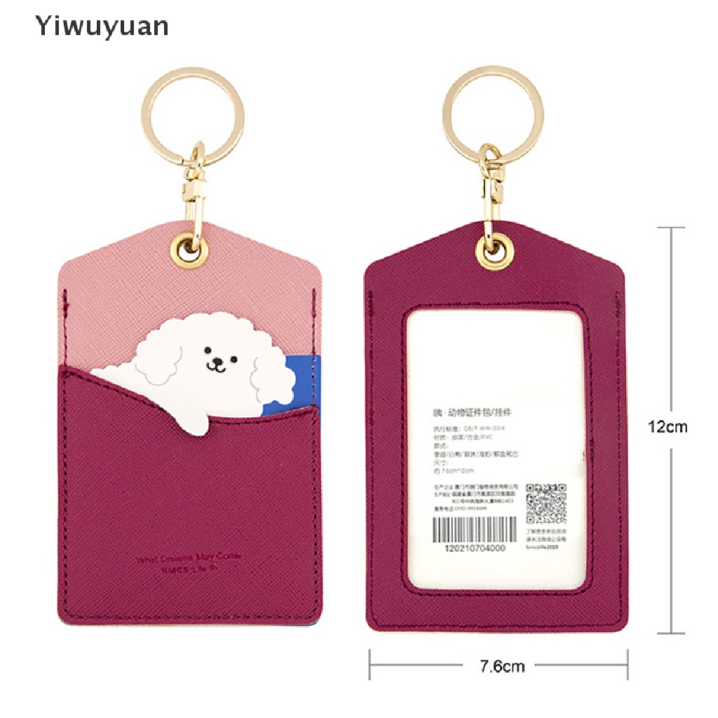 &lt; Yiwuyuan &gt; Bao Đựng Thẻ Id Xe Buýt Đựng Thẻ Ngân Hàng Kiểu Dáng Thời Trang Dễ Thương Có Móc Khóa Dành Cho Nam Và Nữ