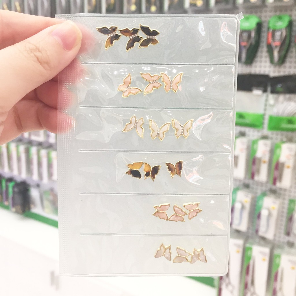 Charm con bướm trang trí móng