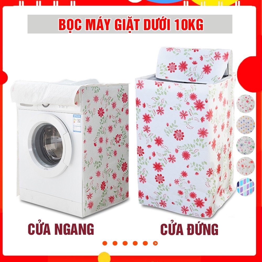 (Siêu Sale) Vỏ Bọc Máy Giặt Cửa Đứng, Cửa Ngang Chống Thấm Nước