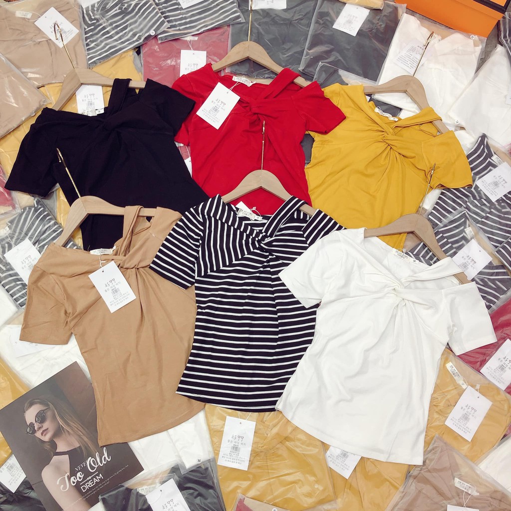 [Mã WASKT410K giảm 10K đơn 50K] Áo cộc zip xoắn cổ HỞ VAI( kèm ảnh thật,video) | BigBuy360 - bigbuy360.vn