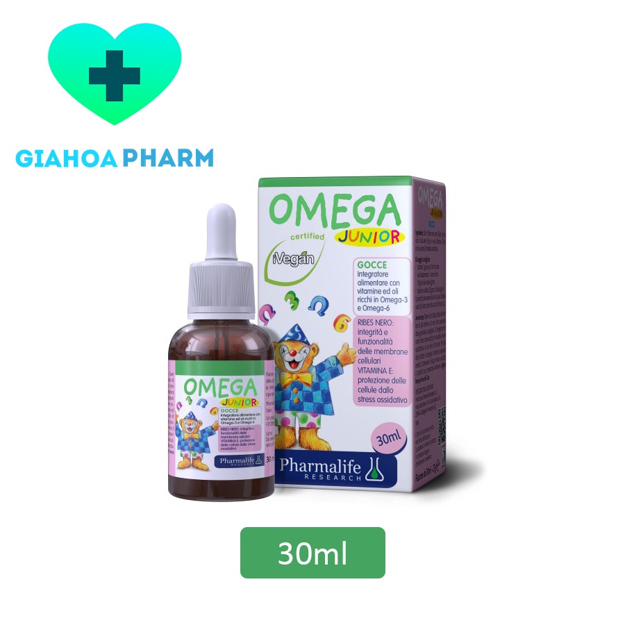 Fitobimbi Omega Junior - Siro bổ sung Omega 3, 6, giúp phát triển não bộ trẻ em, tốt cho mắt của bé [CHÍNH HÃNG]
