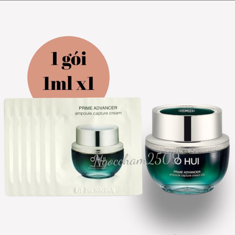 Gói kem Ohui dưỡng trắng, căng bóng và chống lão hoá Ohui Prime Advancer Ampoule Capture Cream