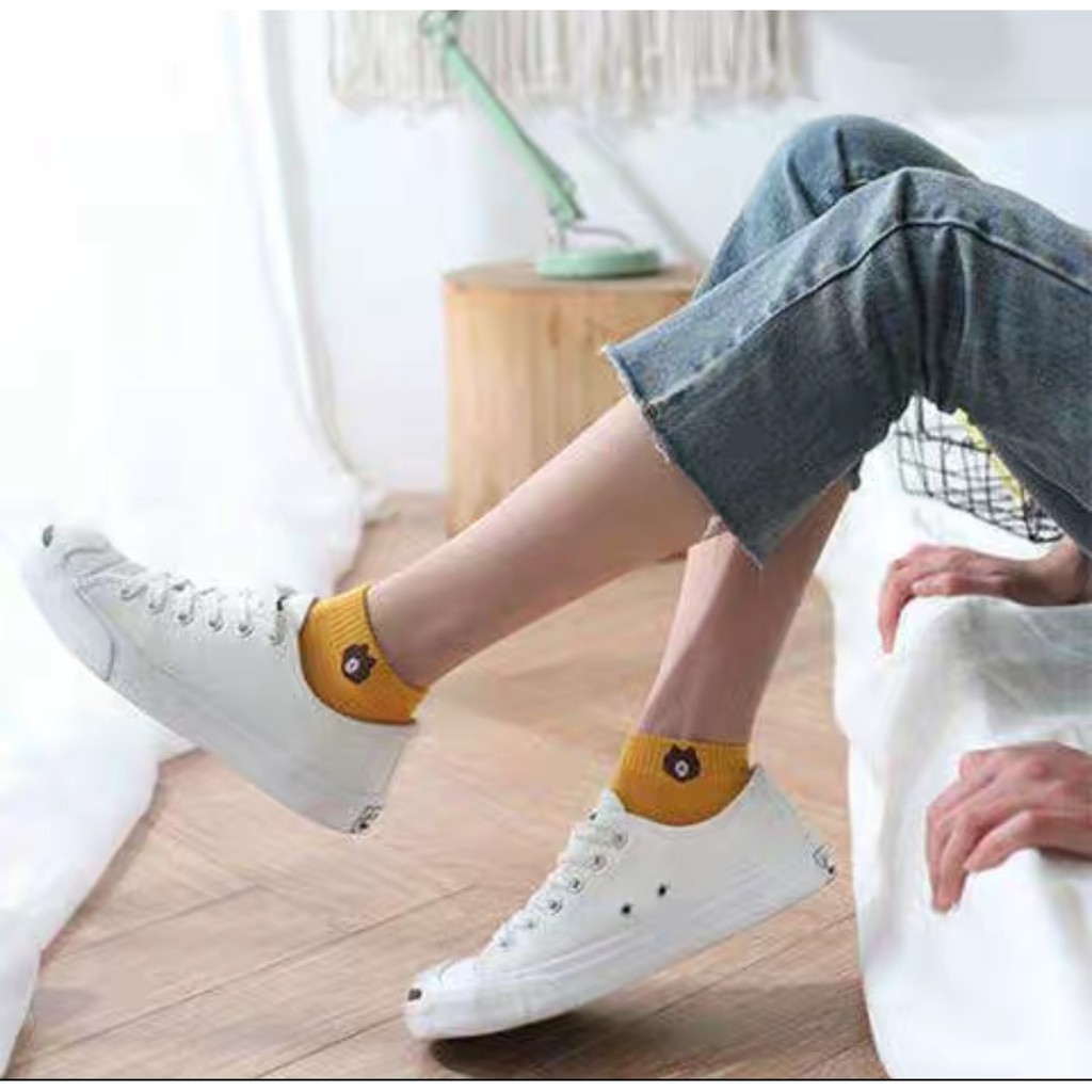 Set 10 Đôi Tất Gấu Brown Cổ Ngắn