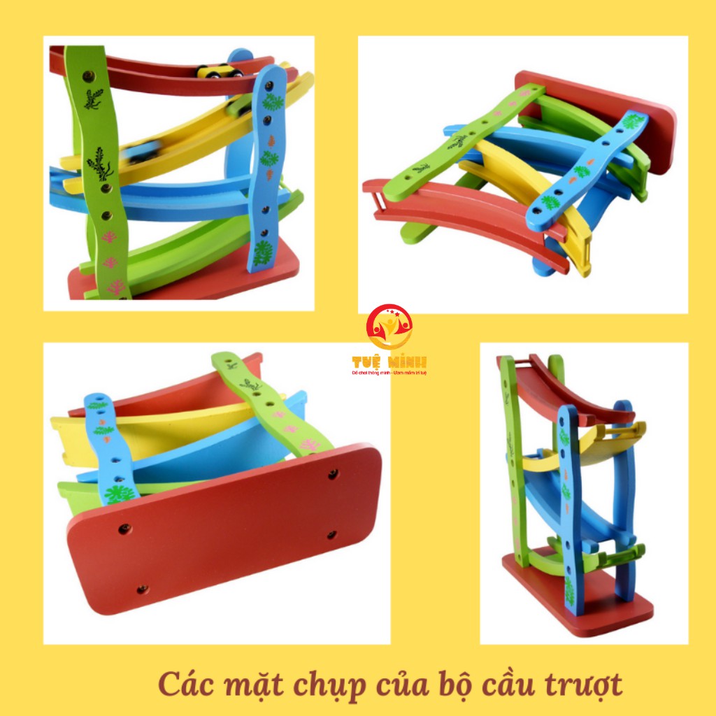 Đồ Chơi Xe Cầu Trượt♥FREESHIP♥Đồ Chơi Trẻ Em Xe Cầu Trượt 4 Tầng Cho Bé Yêu