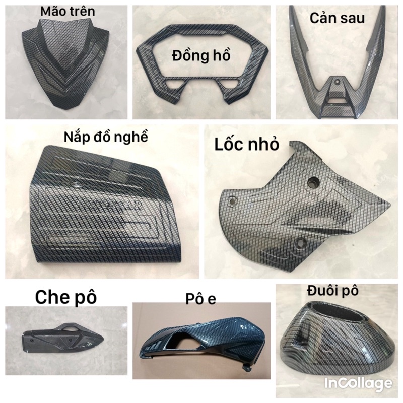 Full Bộ Ốp Carbon Xe Vario 160 Vario 2023
